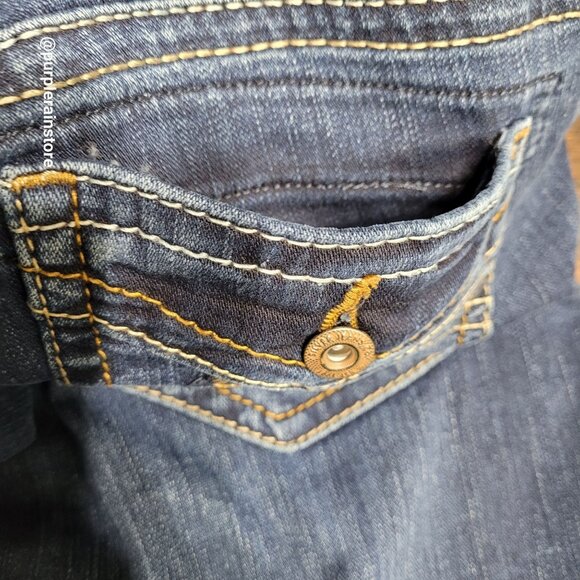 Silver Jeans 29 Suki Bootcut Mid Rise Tummy Control Open Button Flap Western - Picture 4 of 14